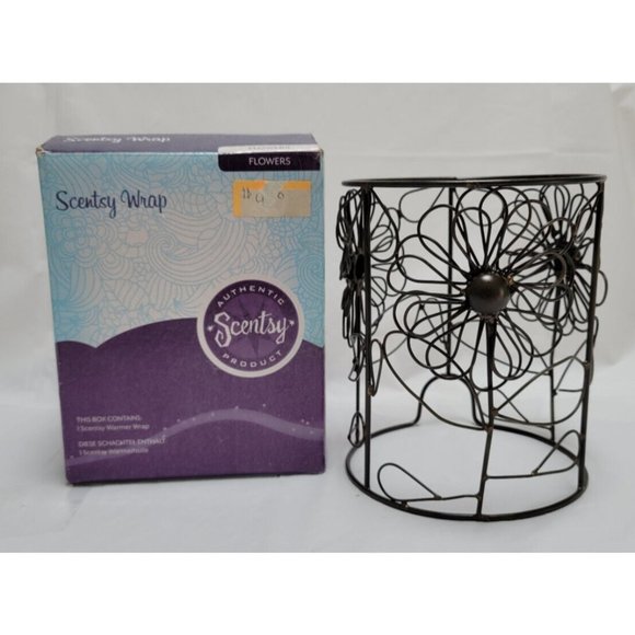 Scentsy Other - Scentsy Wrap FLOWERS Metal Wire Warmer Wrap #27249 No Candle
